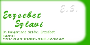 erzsebet szlavi business card